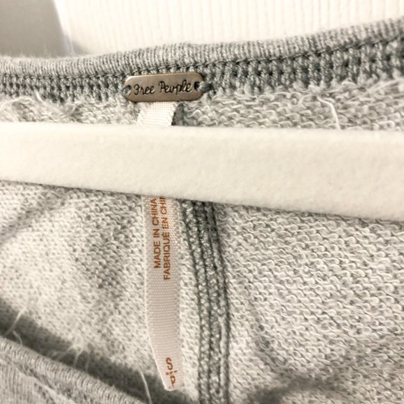 Free People Gray Rope Oversized Pullover Sweater - Picture 8 of 8